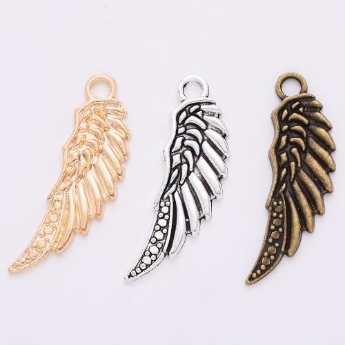 Wing Shaped Tibetan Style Pendants, plated, DIY, more colors for choice, 40x13x2mm, 100PCs/Bag, Sold By Bag