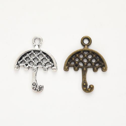 Tibetan Style Pendants, Umbrella, plated, DIY, more colors for choice, 21x16x1.50mm, 100PCs/Bag, Sold By Bag