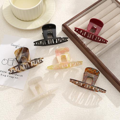 Hair Claw Clips, Acetate, for woman, more colors for choice, 88x40mm, Sold By PC