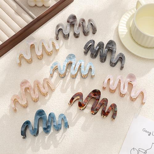 Hair Claw Clips, Acetate, for woman, more colors for choice, 102x47mm, Sold By PC