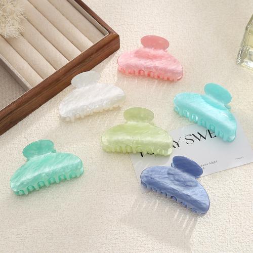 Hair Claw Clips, Acrylic, for woman, more colors for choice, 80x48mm, Sold By PC