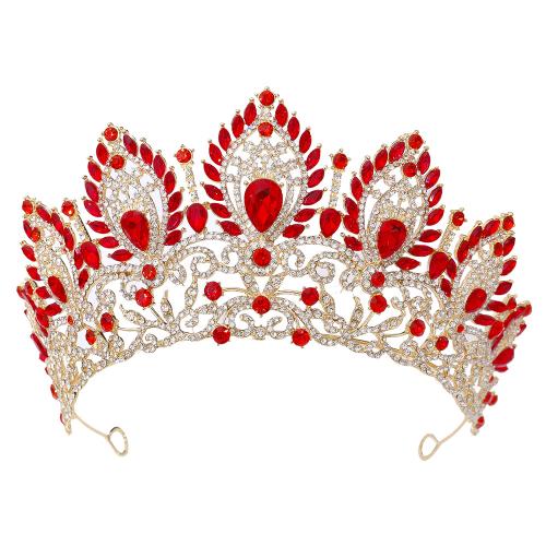 Bridal Tiaras, Tibetan Style, with Crystal, for bridal & with rhinestone, more colors for choice, Sold By PC