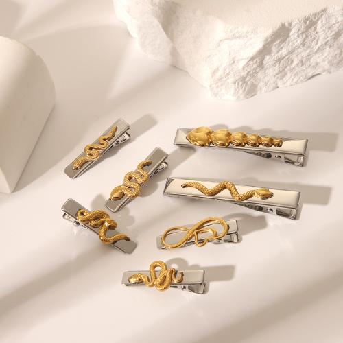 Alligator Hair Clip, 304 Stainless Steel, different styles for choice & for woman & two tone, Sold By PC