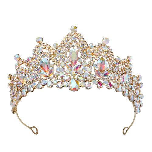 Bridal Tiaras, Tibetan Style, with Crystal, for bridal & with rhinestone, more colors for choice, Sold By PC