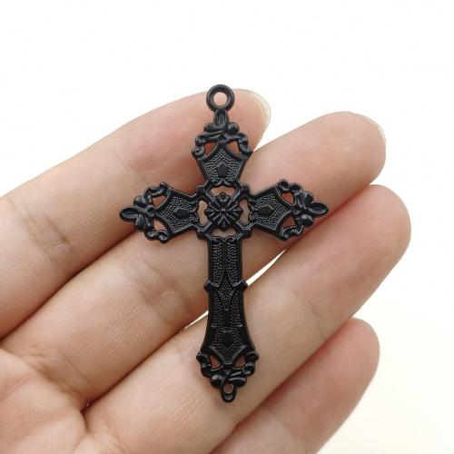 Tibetan Style Cross Pendants, DIY, more colors for choice, 57x38mm, Sold By PC