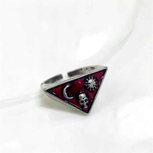 Tibetan Style Finger Ring, fashion jewelry & for man & enamel, US Ring Size:9, Sold By PC