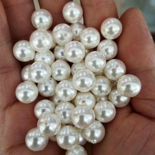 South Sea Shell Beads, Shell Pearl, Round, DIY & different size for choice & half-drilled, more colors for choice, Sold By PC