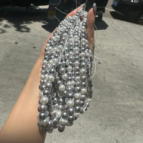 Peties perles de la mer du sud, Shell Pearl, Rond, DIY & normes différentes pour le choix, plus de couleurs à choisir, Vendu par Environ 38 cm brin