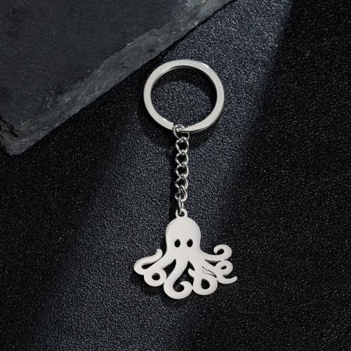 Stainless Steel Key Clasp, 304 Stainless Steel, Octopus, plated, fashion jewelry, Sold By PC