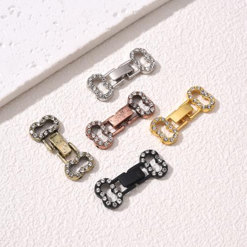 Brass Bayonet Clasp, plated, DIY & with rhinestone, more colors for choice, nickel, lead & cadmium free, Sold By PC