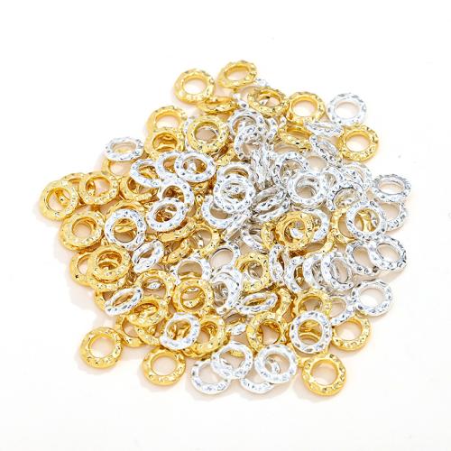 Brass Spacer Beads, plated, DIY, more colors for choice, 8mm, Hole:Approx 5mm, 50PCs/Bag, Sold By Bag