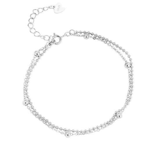 Bracelets en argent sterling, argent sterling 925, avec 3CM chaînes de rallonge, pour femme, plus de couleurs à choisir, Longueur:Environ 15.5 cm, Vendu par PC