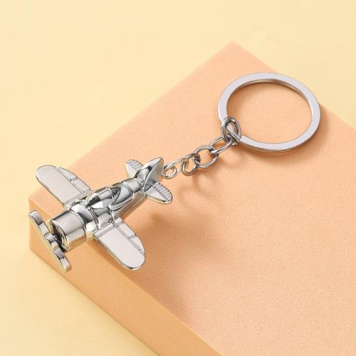 Tibetan Style Key Clasp, portable & multifunctional, silver color, Sold By PC