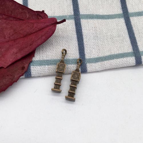 Tibetan Style Pendants, Tower, antique bronze color plated, DIY, 27x6mm, 100PCs/Bag, Sold By Bag