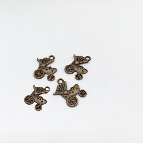 Tibetan Style Pendants, Baby Pram, antique bronze color plated, DIY, 18x13mm, 100PCs/Bag, Sold By Bag