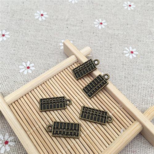 Tibetan Style Pendants, Abacus, antique bronze color plated, DIY, 18x8mm, 100PCs/Bag, Sold By Bag