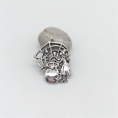 Tibetan Style Pendants, Sorcerer, antique silver color plated, DIY, 40x32mm, 100PCs/Bag, Sold By Bag