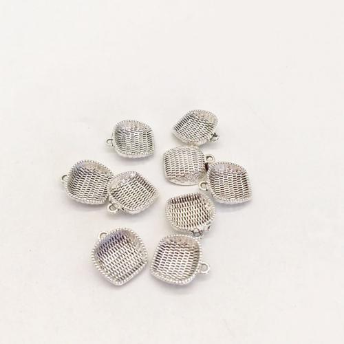 Zink-Aluminium-Anhänger, Zinklegierung, antik silberfarben plattiert, DIY, 13x15x4mm, 100PCs/Tasche, verkauft von Tasche