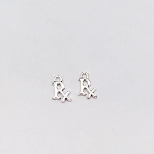 Zink-Aluminium-Anhänger, Zinklegierung, antik silberfarben plattiert, DIY, 15x10mm, 100PCs/Tasche, verkauft von Tasche