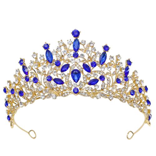 Bridal Tiaras, Tibetan Style, with Crystal, for bridal & with rhinestone, more colors for choice, Sold By PC