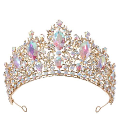 Bridal Tiaras, Tibetan Style, with Crystal, for bridal & with rhinestone, more colors for choice, Sold By PC