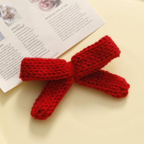 Hair Accessories DIY Findings, Cotton Thread, Bowknot, more colors for choice, 50x70mm, Sold By PC