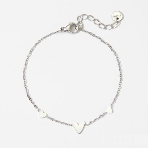 Stainless Steel Anklet, 304 Stainless Steel, with 5cm extender chain, plated, fashion jewelry & for woman, more colors for choice, Length:21 cm, Sold By PC