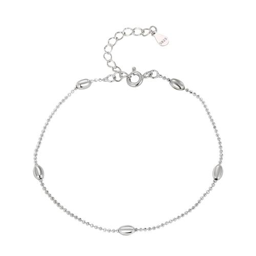 Bracelets en argent sterling, argent sterling 925, avec 3CM chaînes de rallonge, pour femme, argent, Longueur:Environ 16 cm, Vendu par PC