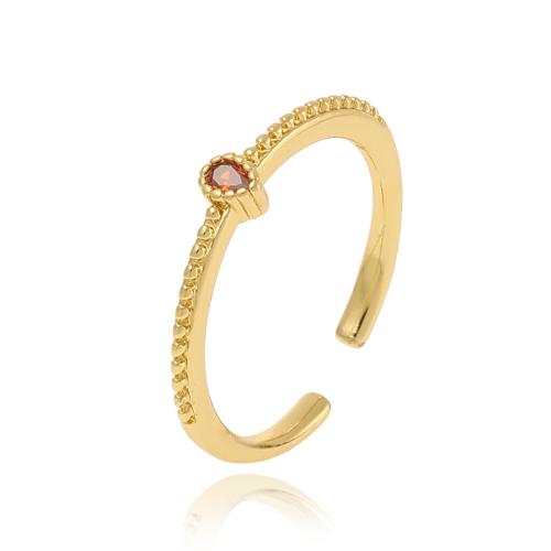 Cubic Zirconia Micro Pave Brass Ring, plated, micro pave cubic zirconia & for woman, more colors for choice, Sold By PC