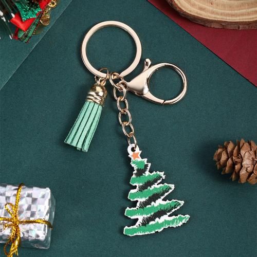 Tibetan Style Key Clasp, with Wood, portable & Christmas Design & multifunctional & different styles for choice, more colors for choice, Sold By PC