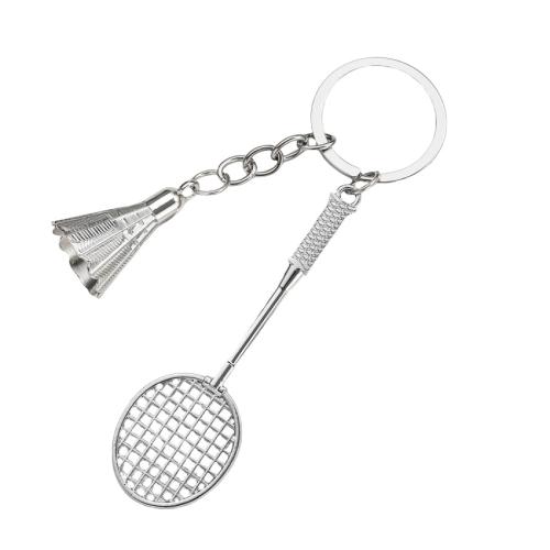 Tibetan Style Key Clasp, portable & multifunctional, silver color, Sold By PC