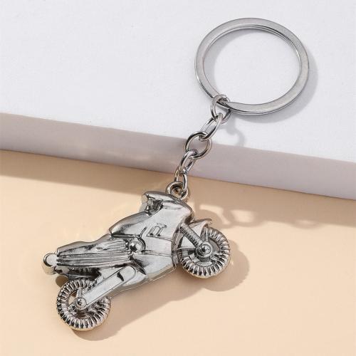 Tibetan Style Key Clasp, portable & multifunctional & different styles for choice, silver color, Sold By PC