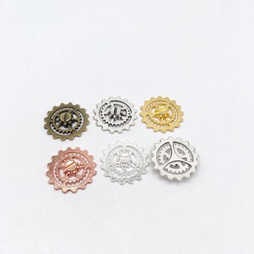 Tibetan Style Pendants, Gear Wheel, plated, DIY, more colors for choice, 22x22x4mm, 100PCs/Bag, Sold By Bag