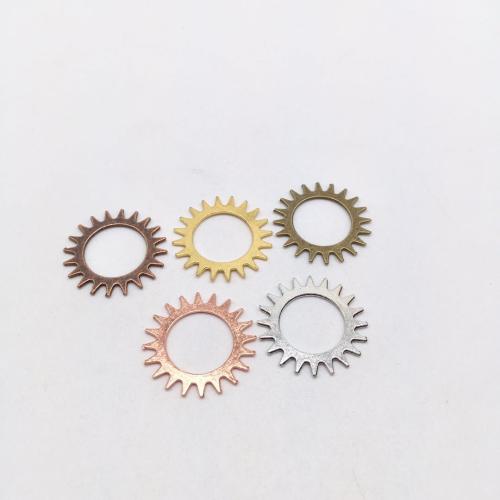 Tibetan Style Pendants, Gear Wheel, plated, DIY, more colors for choice, 22x22x1mm, 100PCs/Bag, Sold By Bag