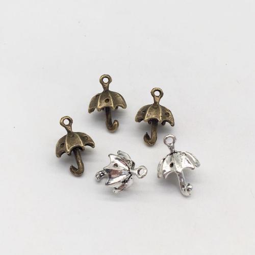 Tibetan Style Pendants, Umbrella, plated, DIY, more colors for choice, 20x12mm, 100PCs/Bag, Sold By Bag