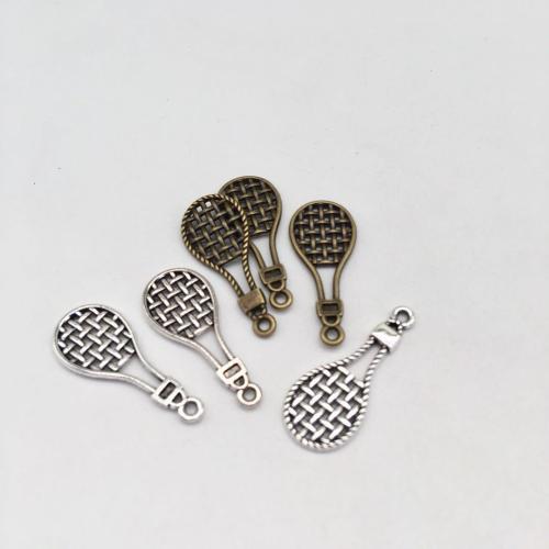 Tibetan Style Pendants, Tennis Racket, plated, DIY, more colors for choice, 29x12x2mm, 100PCs/Bag, Sold By Bag