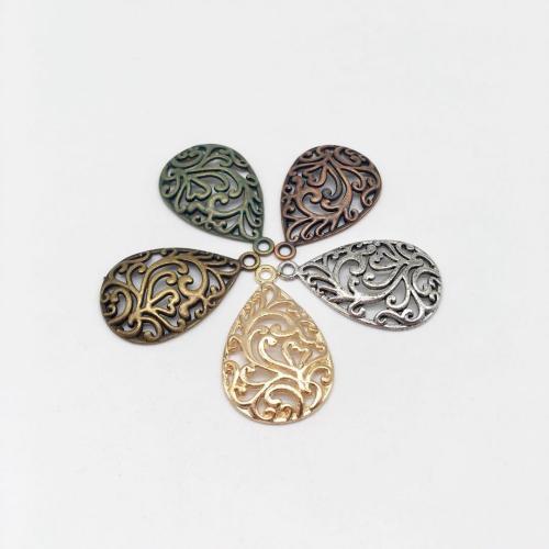 Tibetan Style Pendants, Teardrop, plated, DIY, more colors for choice, 21x34x3mm, 100PCs/Bag, Sold By Bag