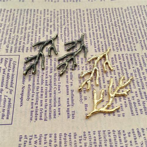 Tibetan Style Pendants, Branch, plated, DIY, more colors for choice, 44x20x3mm, 100PCs/Bag, Sold By Bag