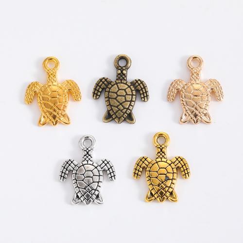 Tibetan Style Animal Pendants, Turtle, plated, DIY, more colors for choice, 16x12x2mm, 100PCs/Bag, Sold By Bag