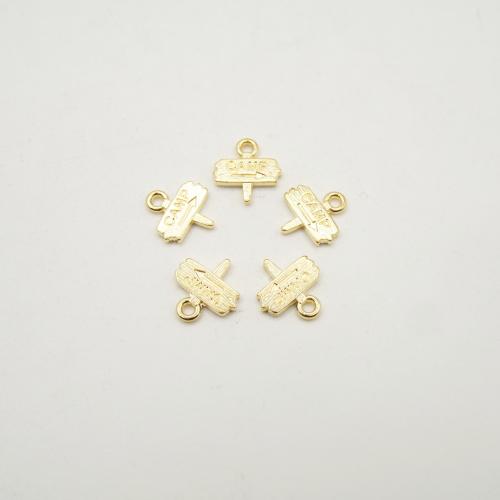 Tibetan Style Pendants, Signpost, plated, DIY, more colors for choice, 13x12x2mm, 100PCs/Bag, Sold By Bag