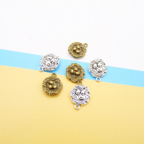 Tibetan Style Pendants, Bird Nest, plated, DIY, more colors for choice, 18x15x5mm, 100PCs/Bag, Sold By Bag