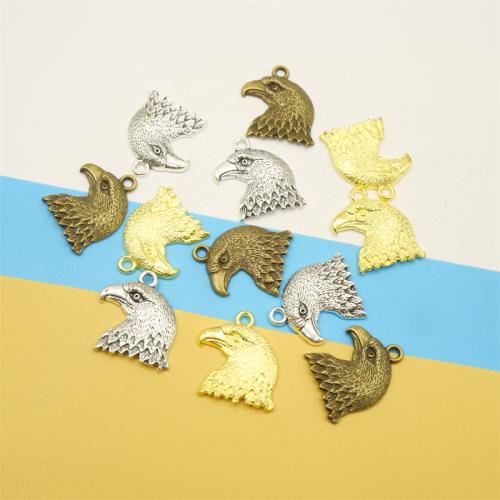 Tibetan Style Animal Pendants, Eagle, plated, DIY, more colors for choice, 21.50x18x1.50mm, 100PCs/Bag, Sold By Bag