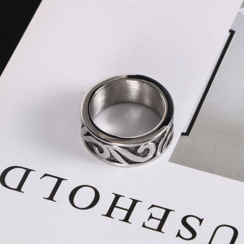 Stainless Steel Finger Ring, 304 Stainless Steel, Vacuum Ion Plating, different size for choice & for man, more colors for choice, Sold By PC