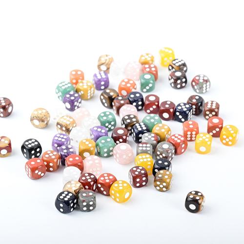 Gemstone Dice, polished, different materials for choice & different size for choice, Sold By PC