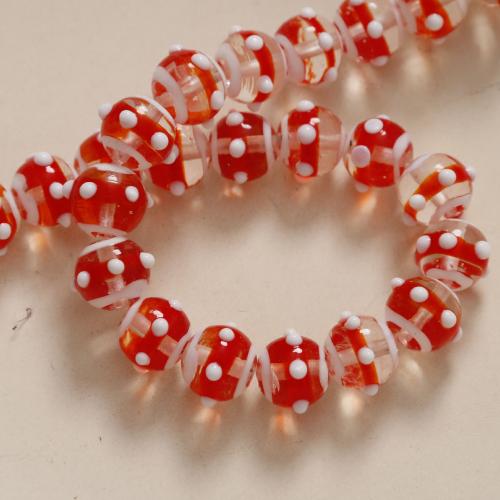 Lampwork Beads, DIY & enamel, more colors for choice, 13x11mm, Sold By PC