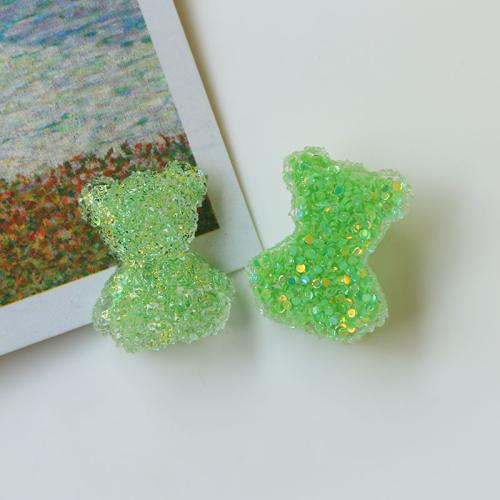 Hair Accessories DIY Findings, Resin, Bear, polished, more colors for choice, 24x19mm, Sold By PC