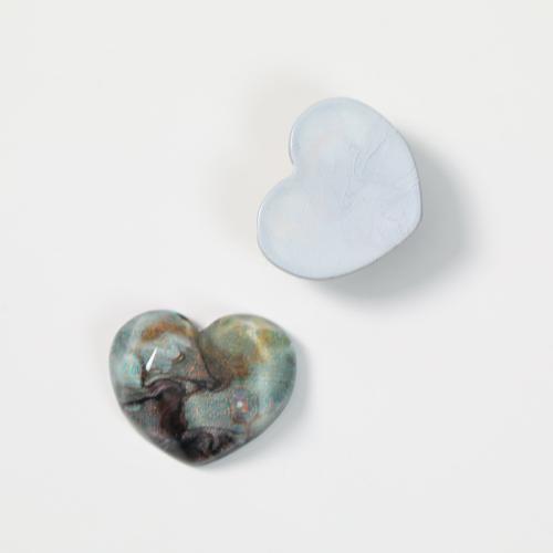 Mobile Phone DIY Decoration, Resin, Heart, more colors for choice, 21x18mm, Sold By PC