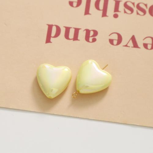 Resin Jewelry Beads, Heart, DIY, more colors for choice, 18x18mm, Sold By PC