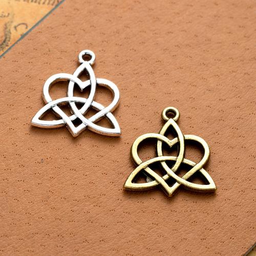 Tibetan Style Pendants, plated, DIY, more colors for choice, nickel, lead & cadmium free, 24x22mm, 100PCs/Bag, Sold By Bag