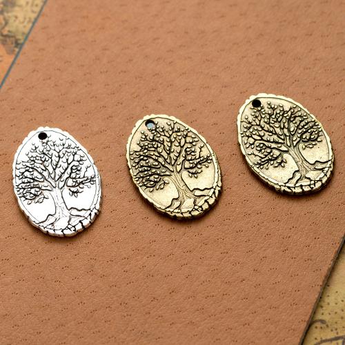 Tibetan Style Pendants, plated, DIY, more colors for choice, nickel, lead & cadmium free, 25x17mm, 100PCs/Bag, Sold By Bag